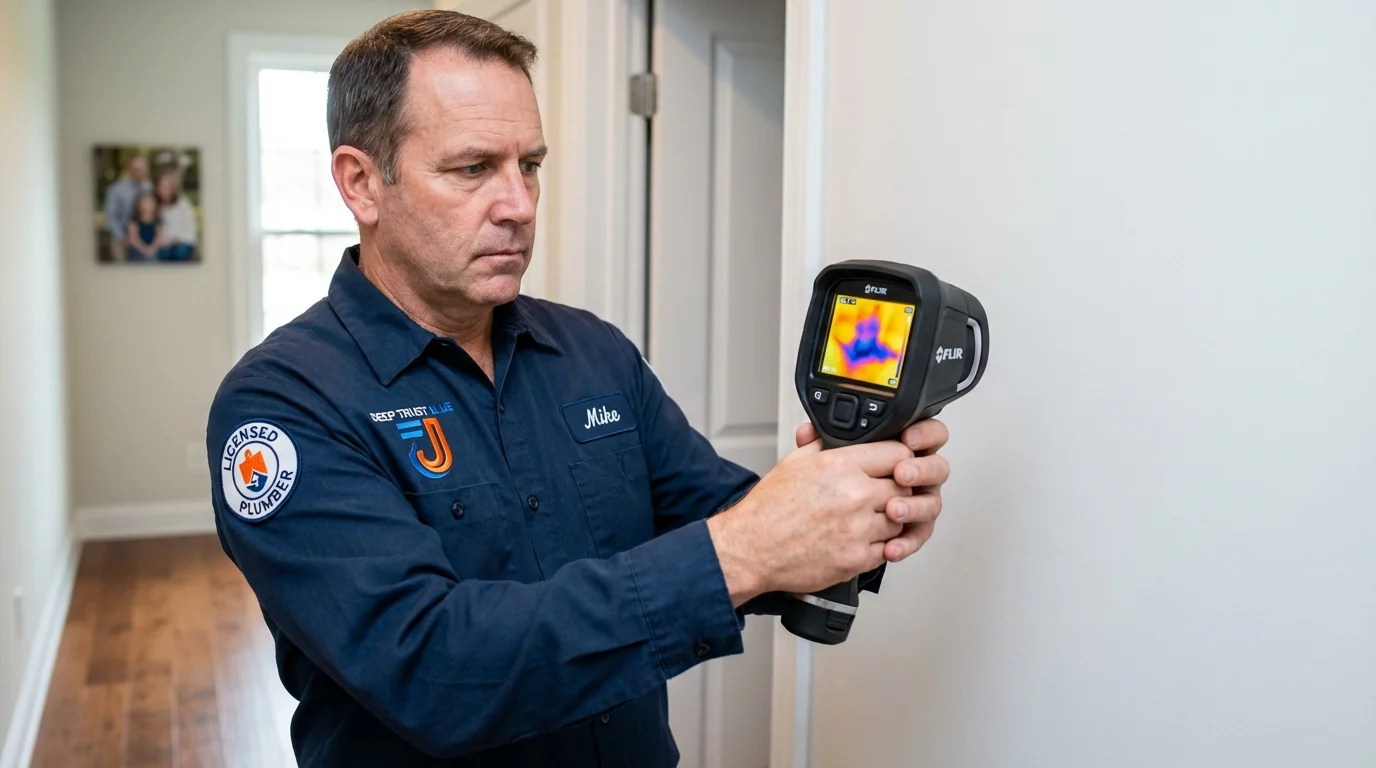 Thermal imaging leak detection by Johns Plumbing LLC in Darlington